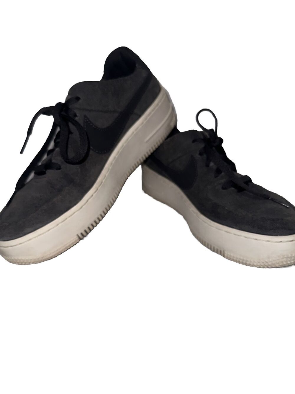 Nike Air Force 1 Sage Low Sneakers Night Stadium Grey Suede Size 9 AR5339-001
